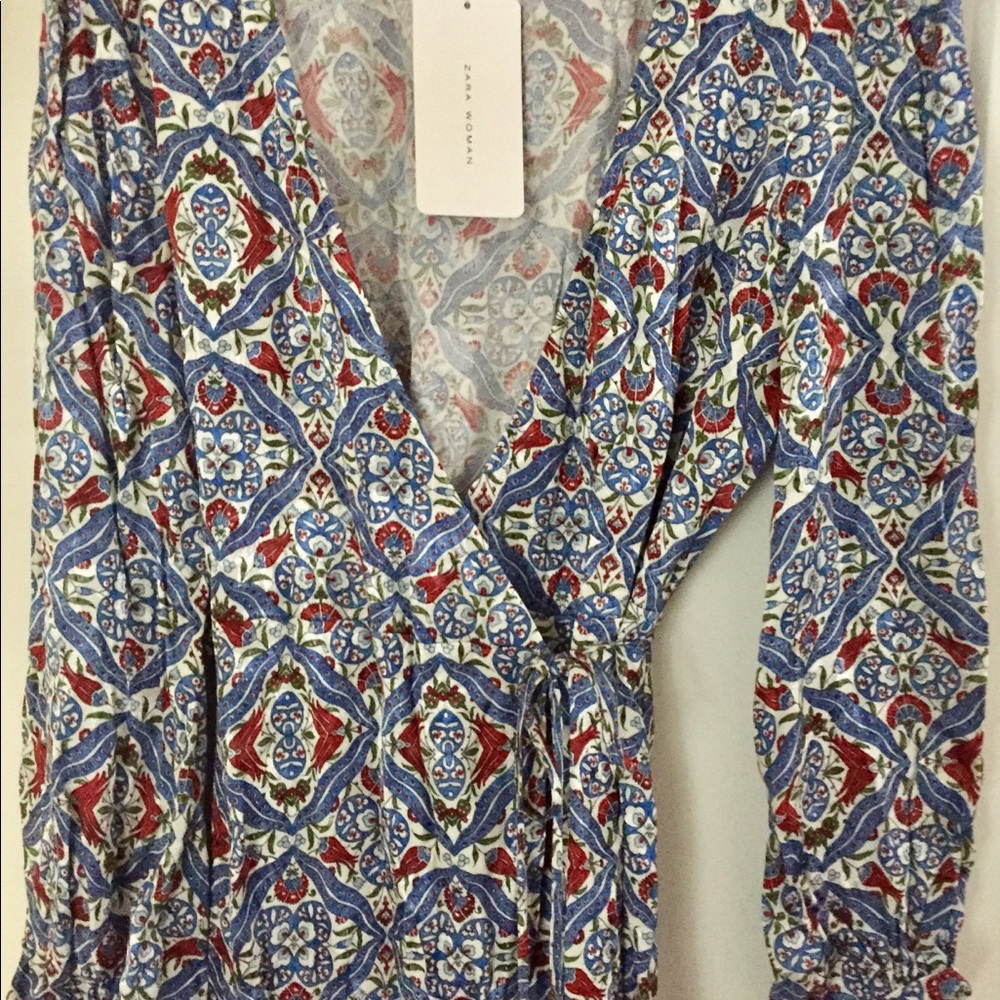 Zara Wrap long sleeve Dress (NWT)